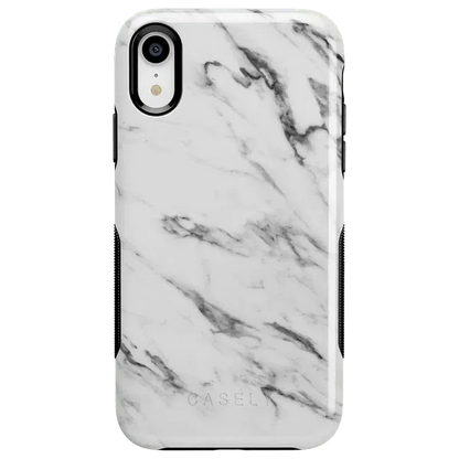 Take Me for Granite | White Marble Case iPhone Case get.casely Bold iPhone XR