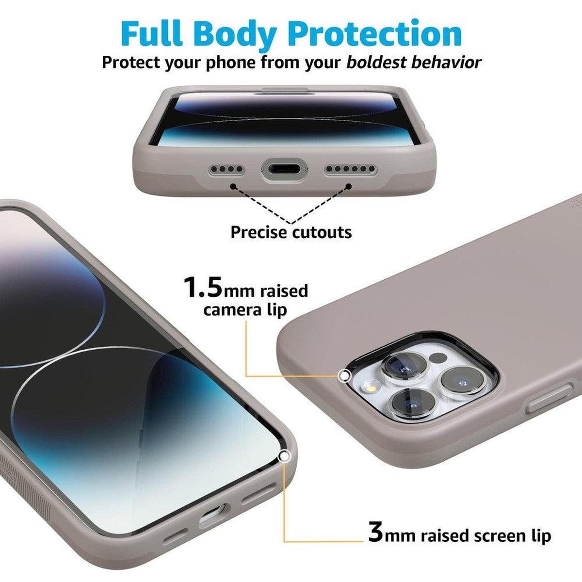 Taupe on Nude | Ultra-Protective Bold Case iPhone Case get.casely