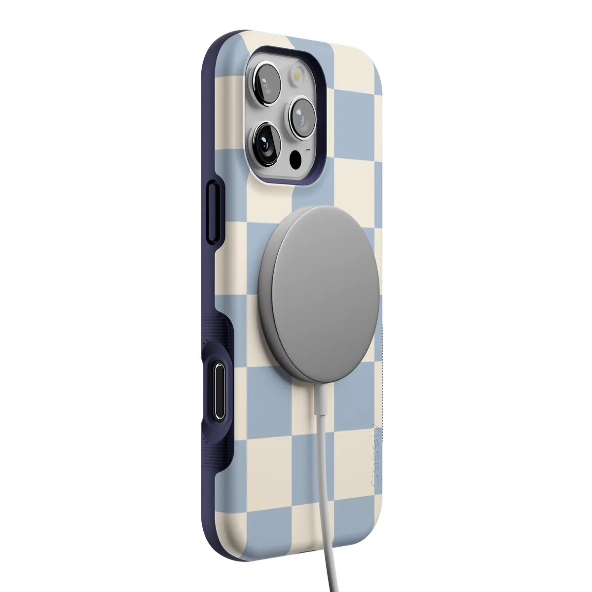 Fit Check | Light Blue Checkerboard Case