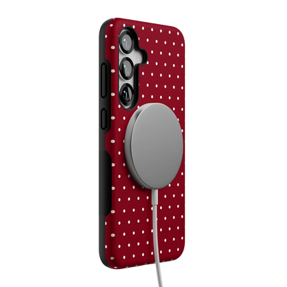On the Dot | Maroon Polka Dot Case
