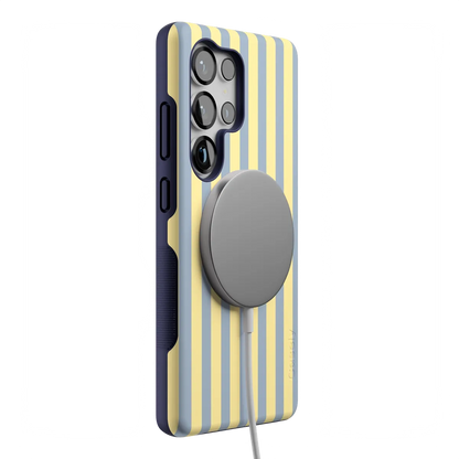 Coastline Stripes | Blue & Yellow Case