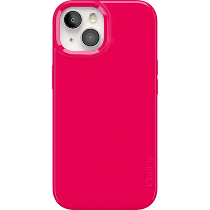 Think Pink | Solid Neon Pink Case iPhone Case get.casely Classic + MagSafe® iPhone 15 Plus