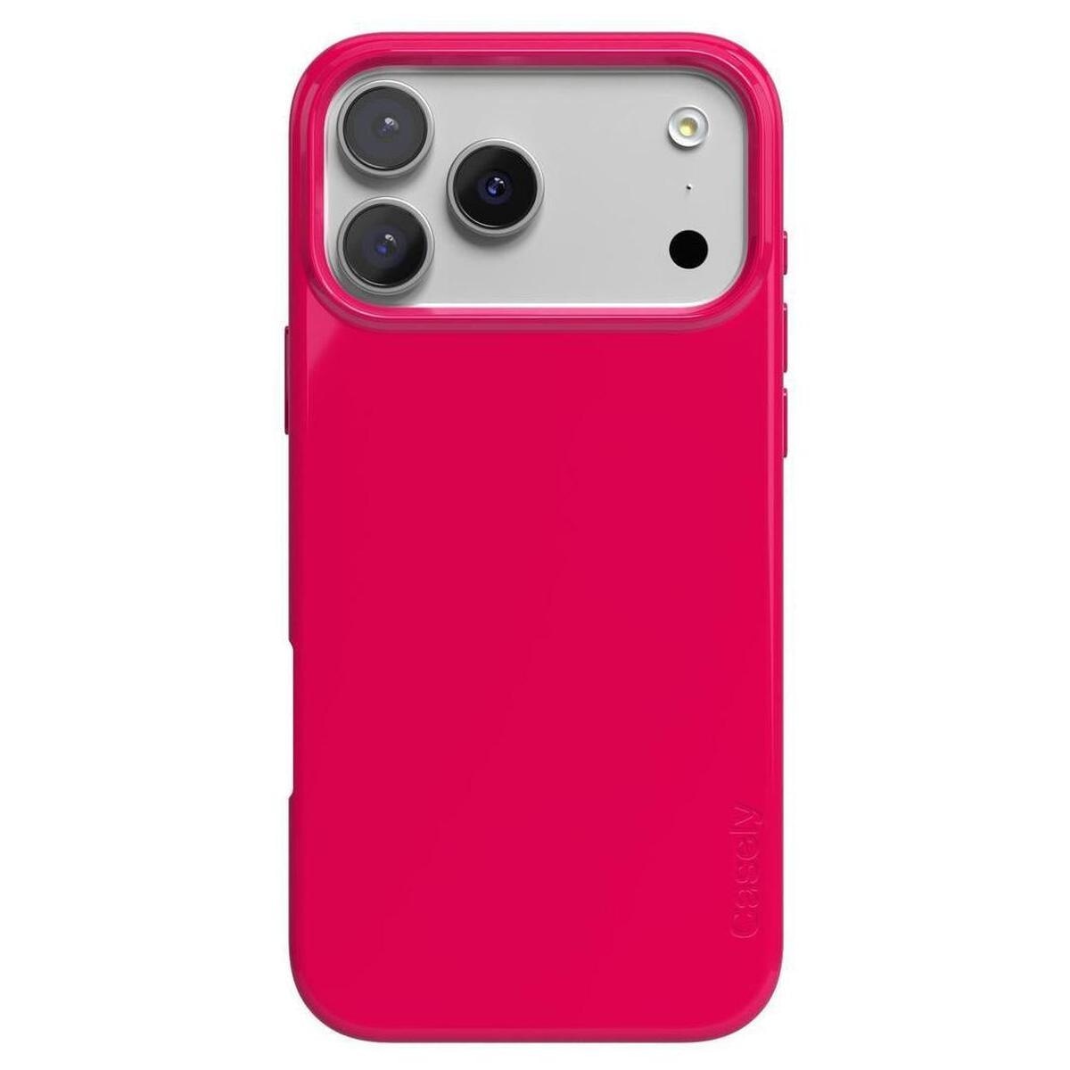 Think Pink | Solid Neon Pink Case iPhone Case get.casely Classic + MagSafe® iPhone 17 Pro Max