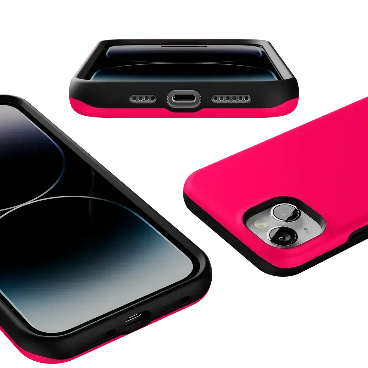 Think Pink | Solid Neon Pink Case iPhone Case get.casely