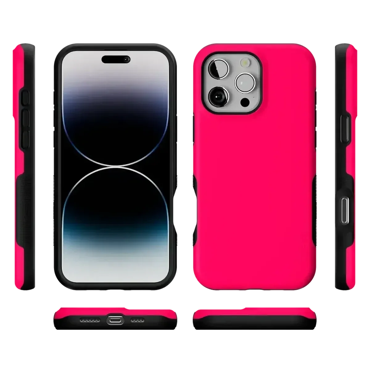Think Pink | Solid Neon Pink Case iPhone Case get.casely