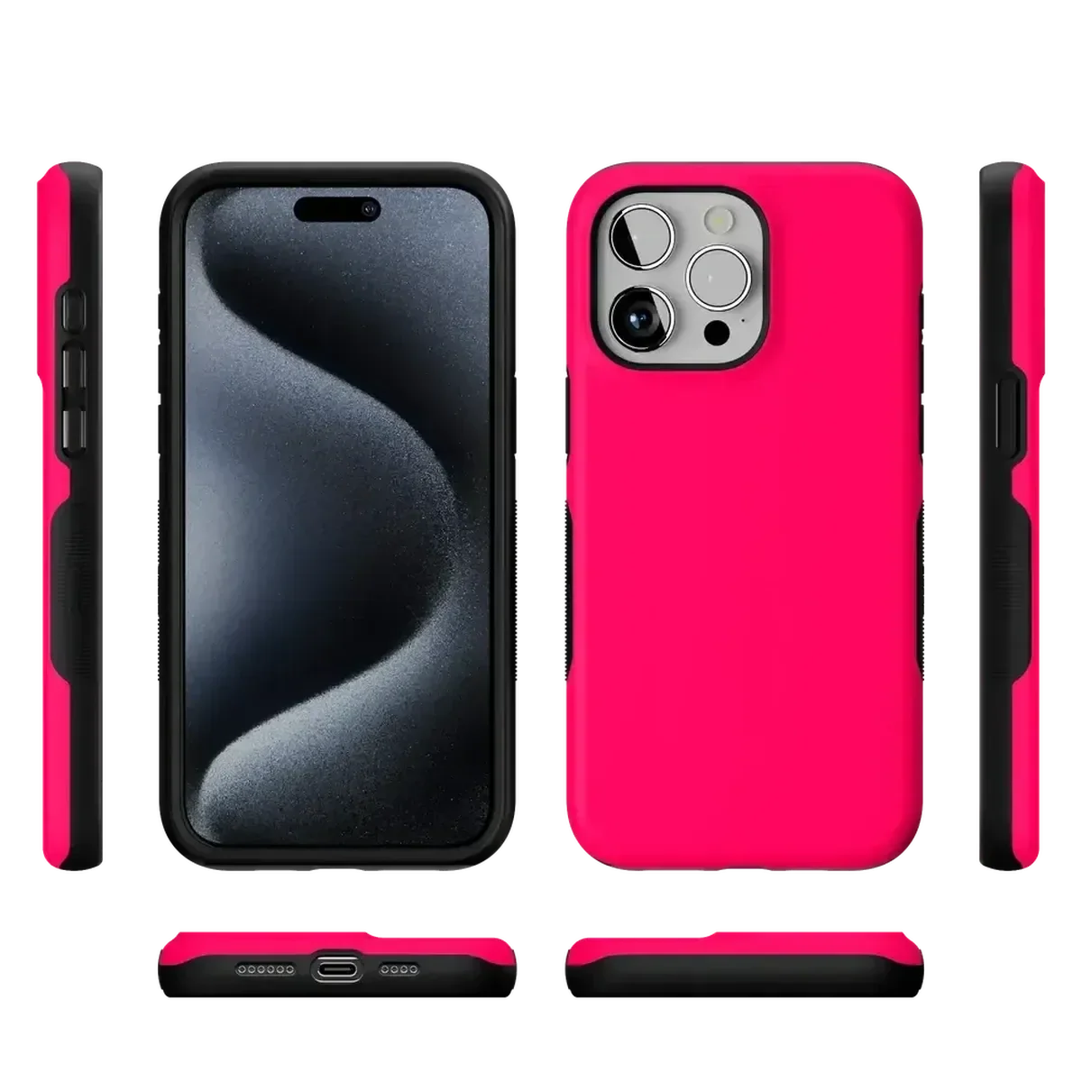Think Pink | Solid Neon Pink Case iPhone Case get.casely