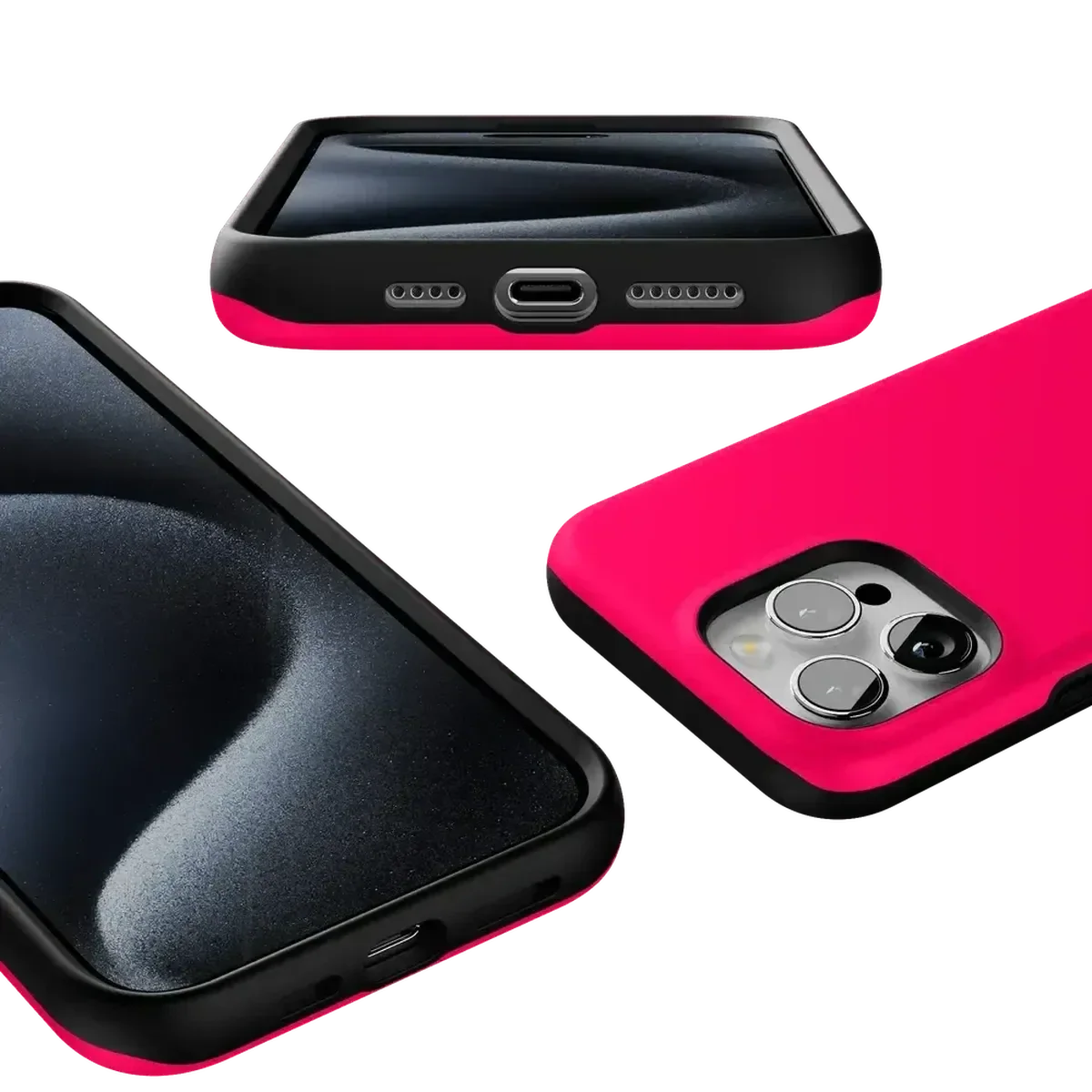 Think Pink | Solid Neon Pink Case iPhone Case get.casely
