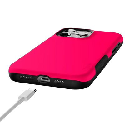 Think Pink | Solid Neon Pink Case iPhone Case get.casely