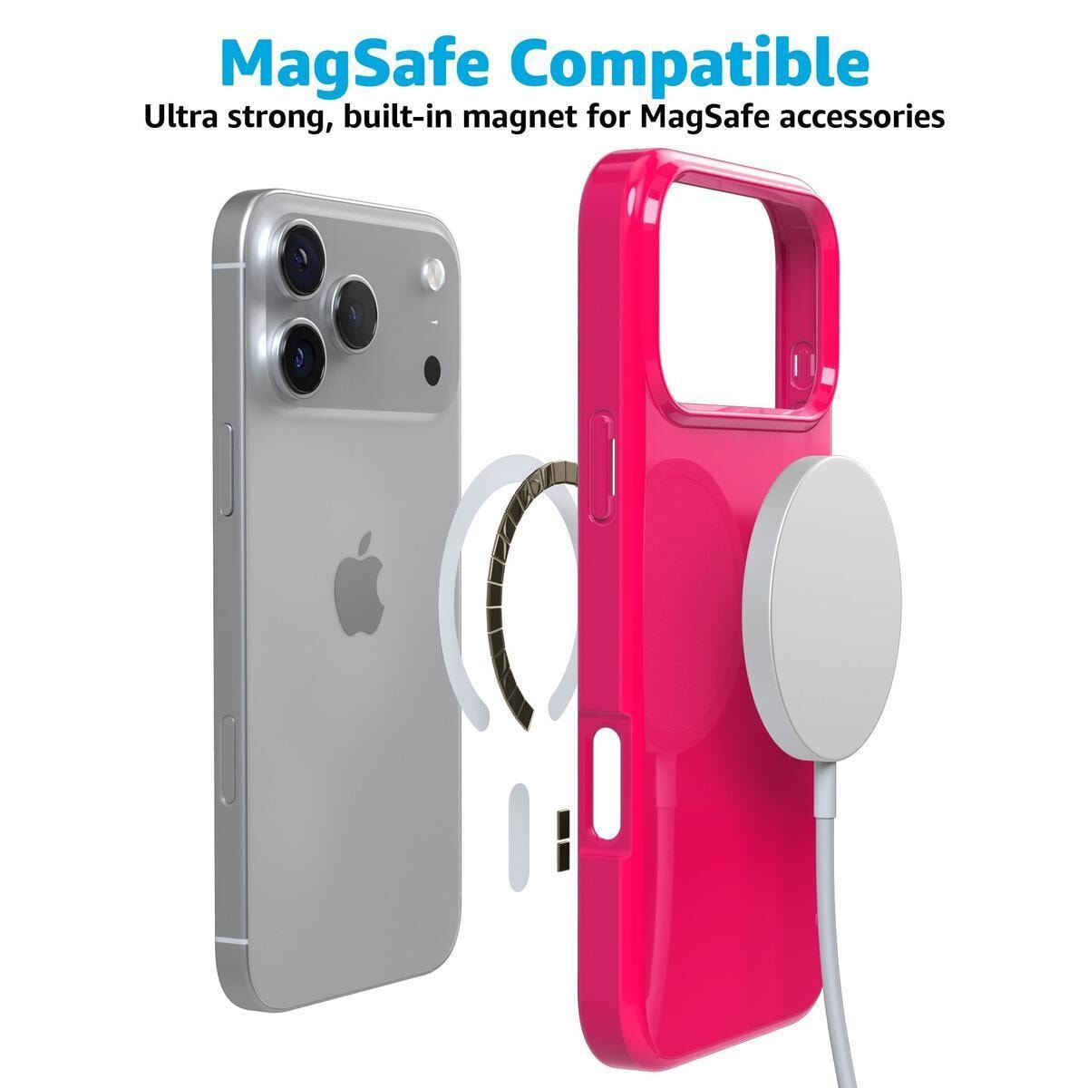 Think Pink | Solid Neon Pink Case iPhone Case get.casely