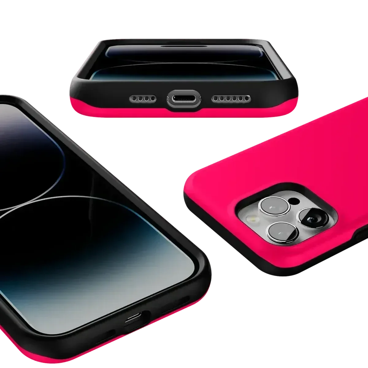 Think Pink | Solid Neon Pink Case iPhone Case get.casely