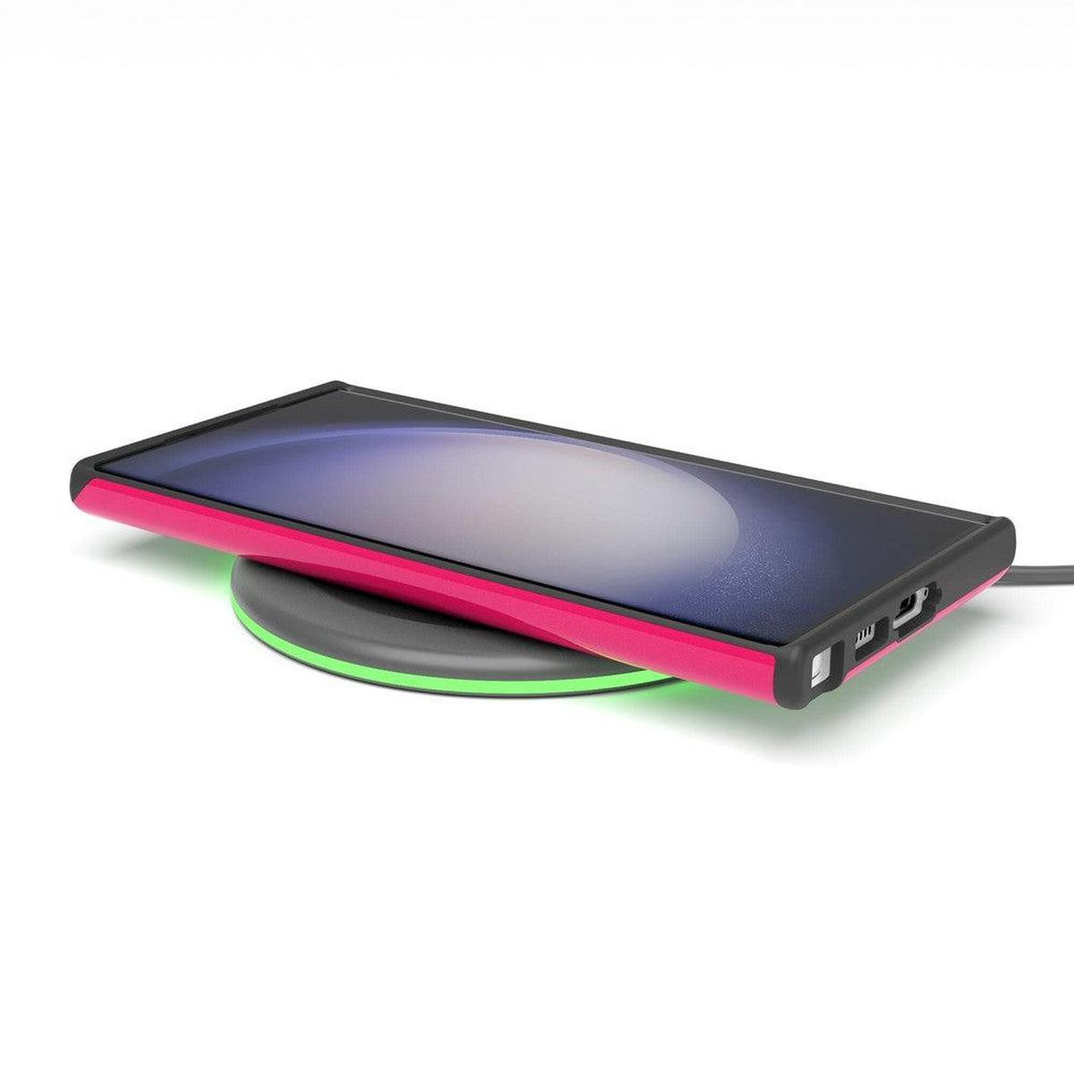 Think Pink | Solid Neon Pink Samsung Case Samsung Case Casetry