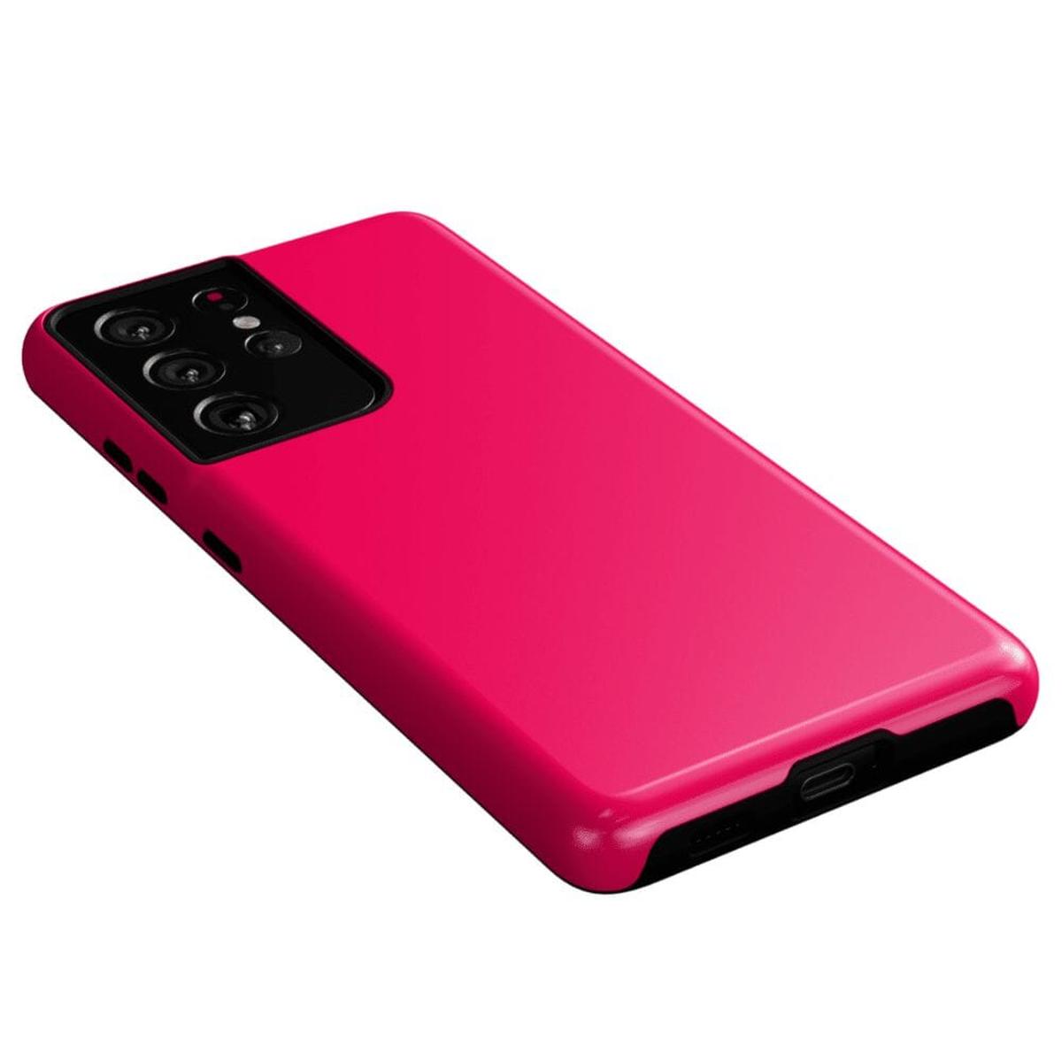 Think Pink | Solid Neon Pink Samsung Case Samsung Case Casetry