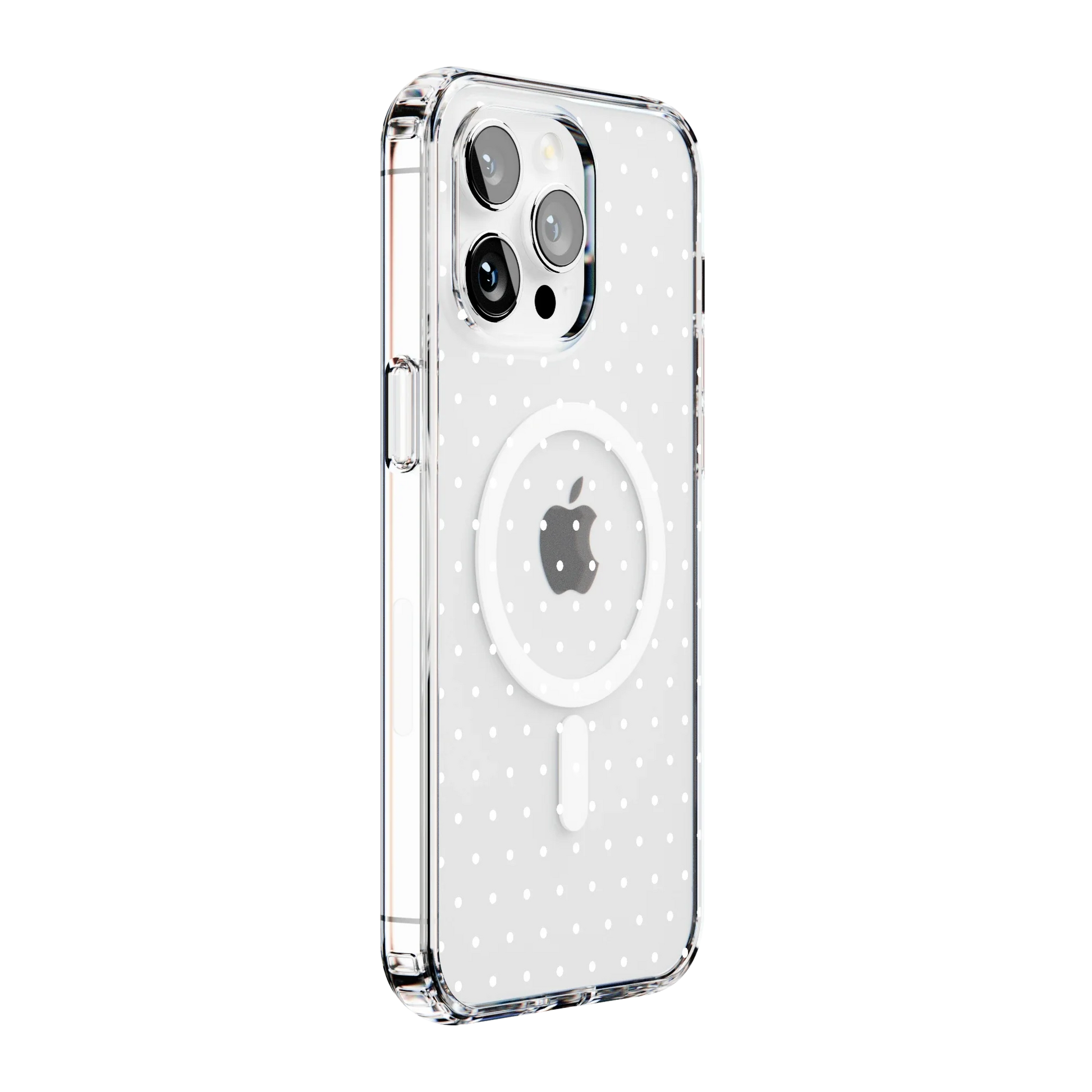 On the Dot | White Polka Dot Case