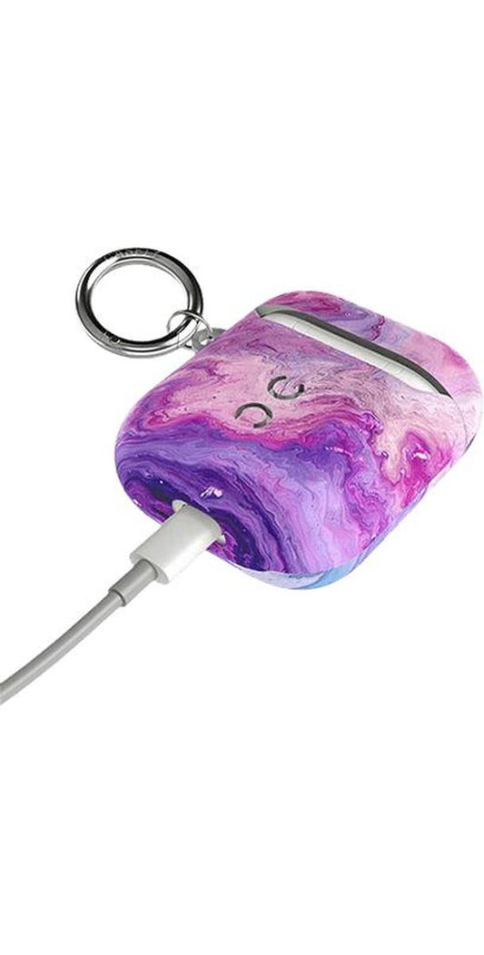 Tie Dying Over You | Purple Marble AirPods Case AirPods Case get.casely