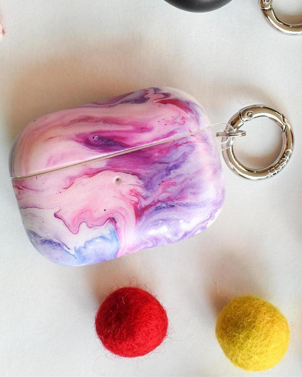 Tie Dying Over You | Purple Marble AirPods Case AirPods Case get.casely