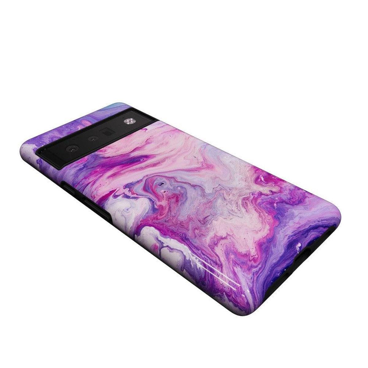 Tie Dying Over You | Purple Marble Google Pixel Case Google Pixel Case Casetry
