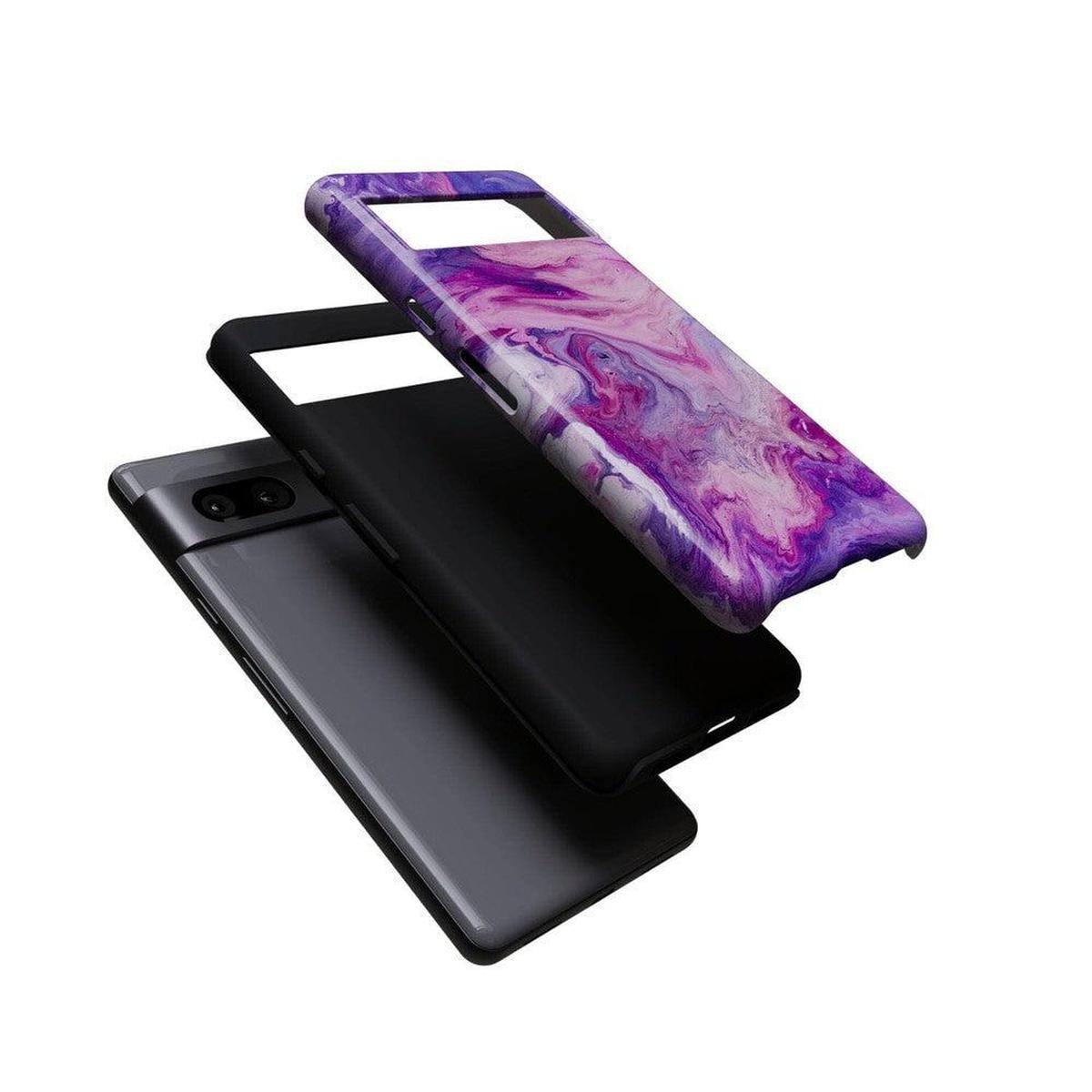 Tie Dying Over You | Purple Marble Google Pixel Case Google Pixel Case Casetry
