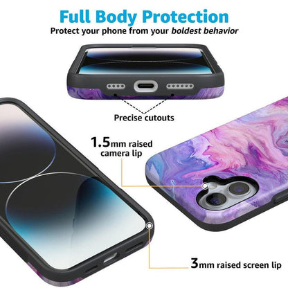 Tie Dying Over You | Purple Marble iPhone Case iPhone Case get.casely