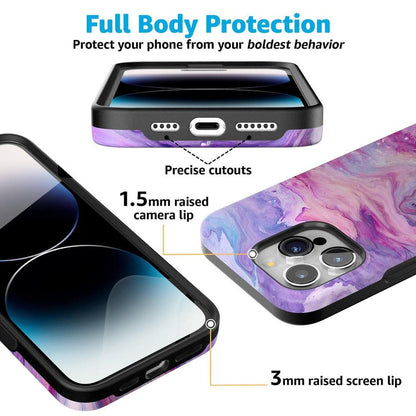 Tie Dying Over You | Purple Marble iPhone Case iPhone Case get.casely