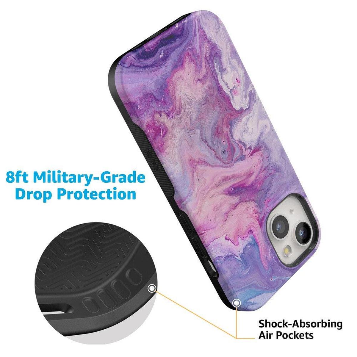 Tie Dying Over You | Purple Marble iPhone Case iPhone Case get.casely