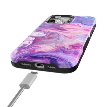 Tie Dying Over You | Purple Marble iPhone Case iPhone Case get.casely