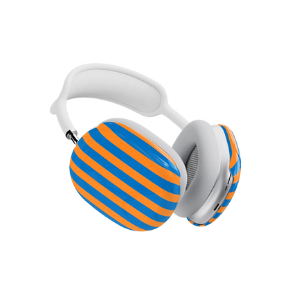 Go New York | Blue & Orange Stripes AirPods Max Case