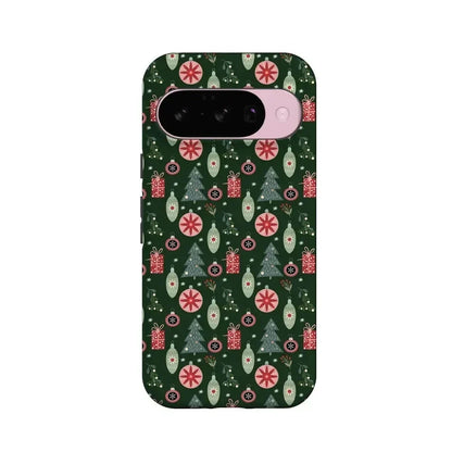 Tinsel Town | Christmas Ornament Case Phone Case Casetry Essential + MagSafe® Google Pixel 10