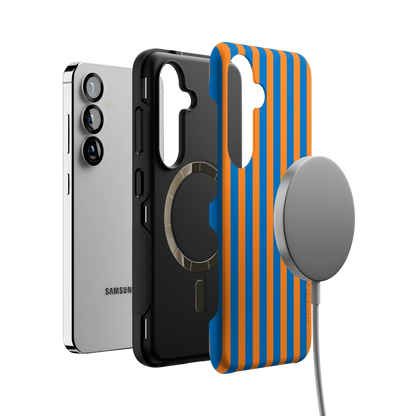 Go New York | Blue & Orange Stripes Case