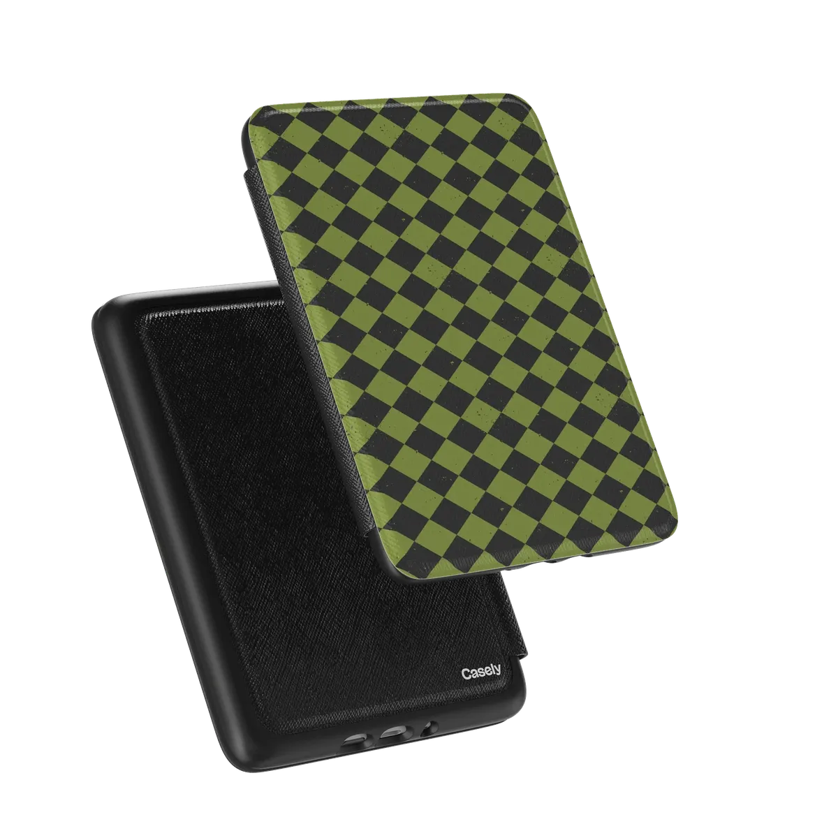 Wicked Hex | Green Checkered Kindle Case