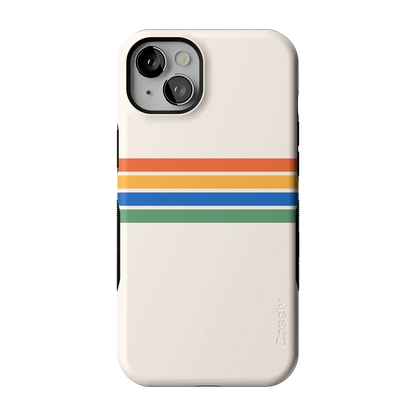 Totally Groovy | Rainbow Stripes Color Block Case iPhone Case get.casely Bold Flex + MagSafe® iPhone 13 Mini