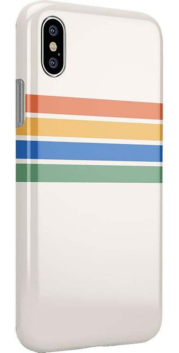 Totally Groovy | Rainbow Stripes Color Block Case iPhone Case get.casely