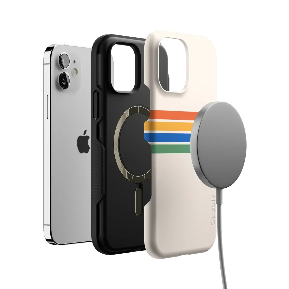 Totally Groovy | Rainbow Stripes Color Block Case iPhone Case get.casely