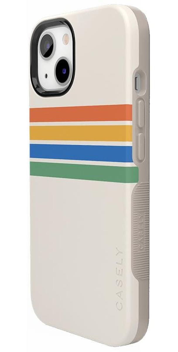Totally Groovy | Rainbow Stripes Color Block Case iPhone Case get.casely