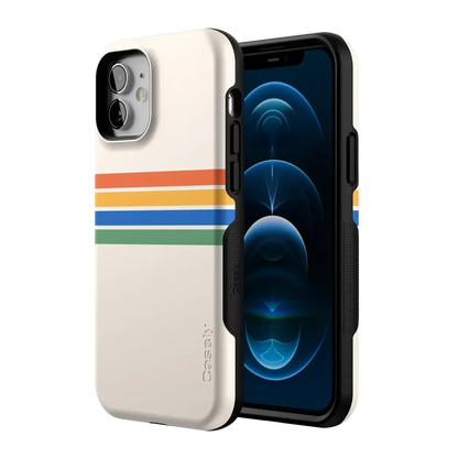 Totally Groovy | Rainbow Stripes Color Block Case iPhone Case get.casely