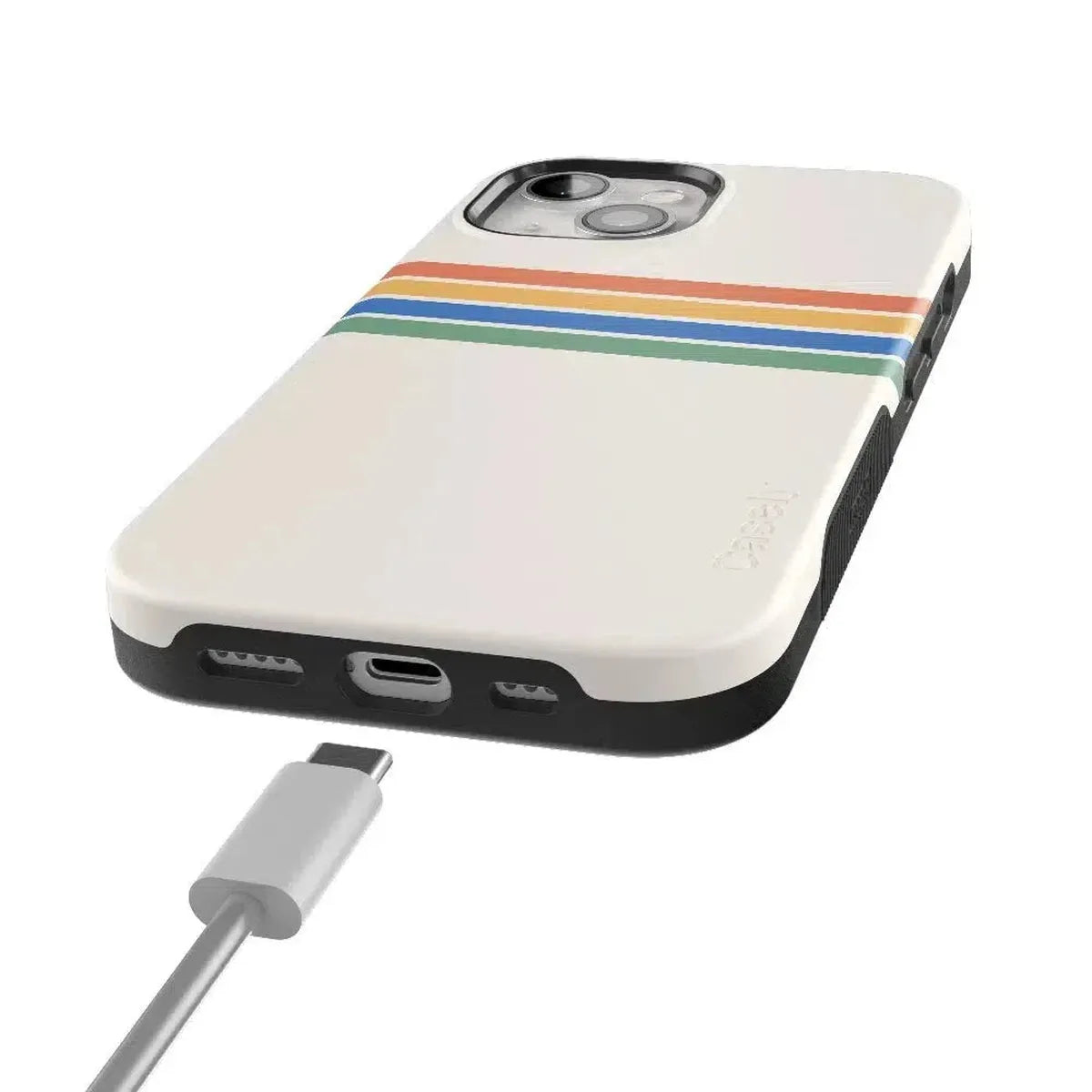 Totally Groovy | Rainbow Stripes Color Block Case iPhone Case get.casely