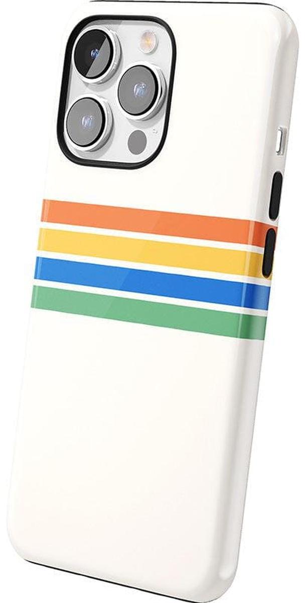 Totally Groovy | Rainbow Stripes Color Block Case iPhone Case get.casely