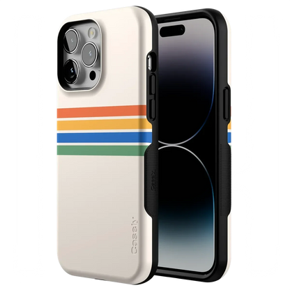 Totally Groovy | Rainbow Stripes Color Block Case iPhone Case get.casely