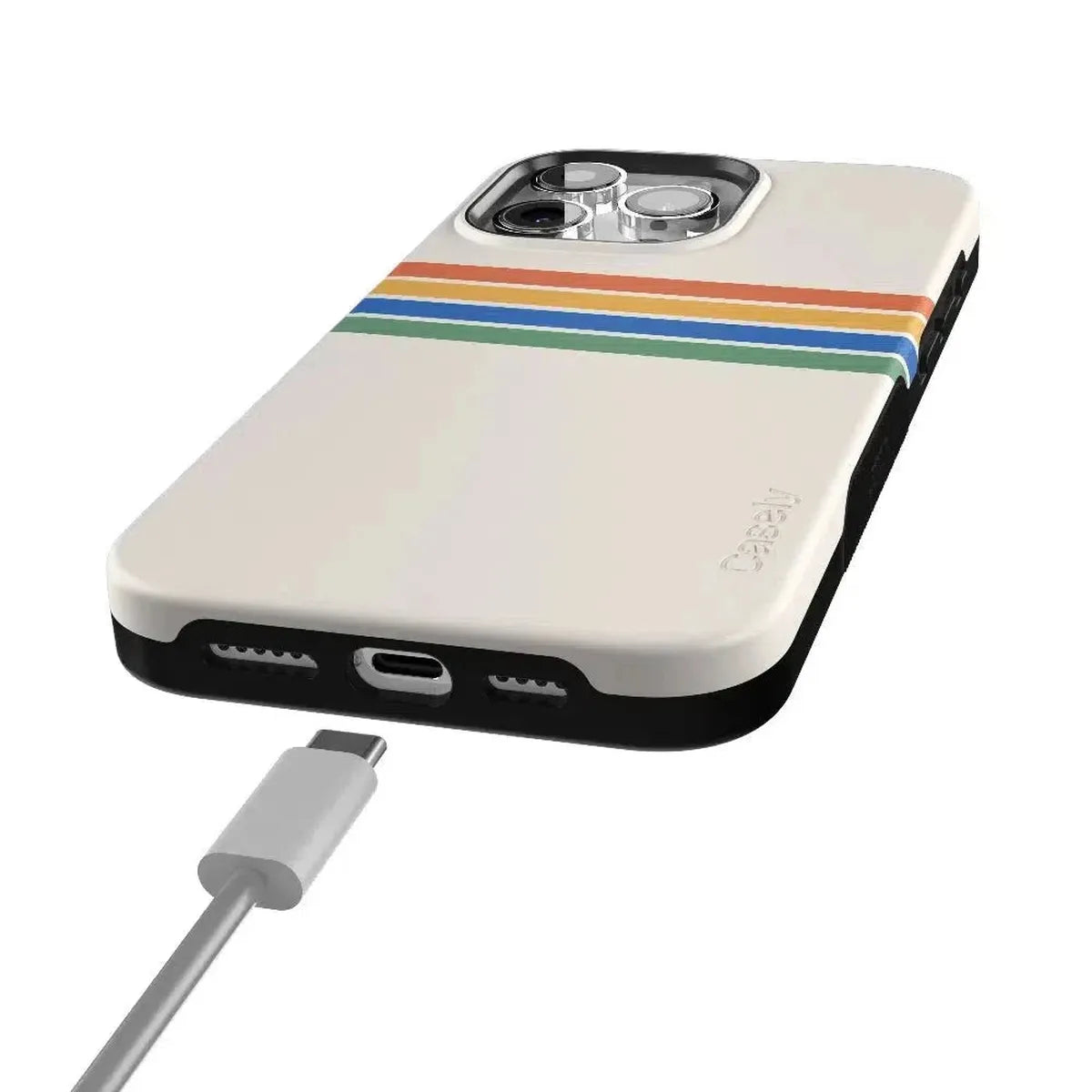 Totally Groovy | Rainbow Stripes Color Block Case iPhone Case get.casely