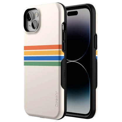 Totally Groovy | Rainbow Stripes Color Block Case iPhone Case get.casely