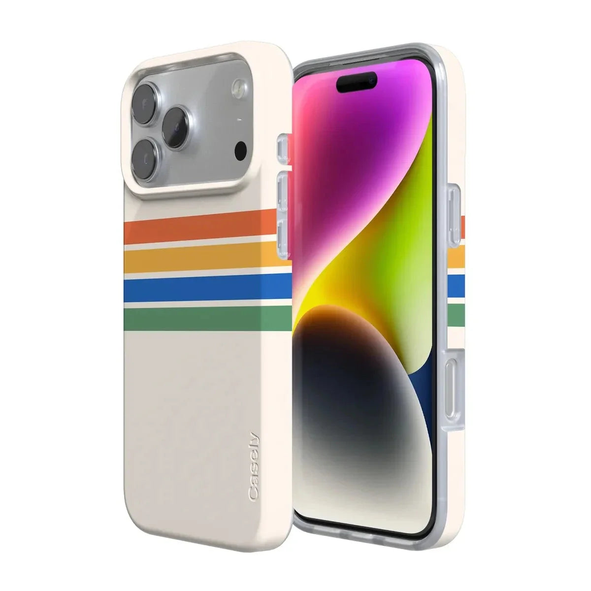 Totally Groovy | Rainbow Stripes Color Block Case iPhone Case get.casely