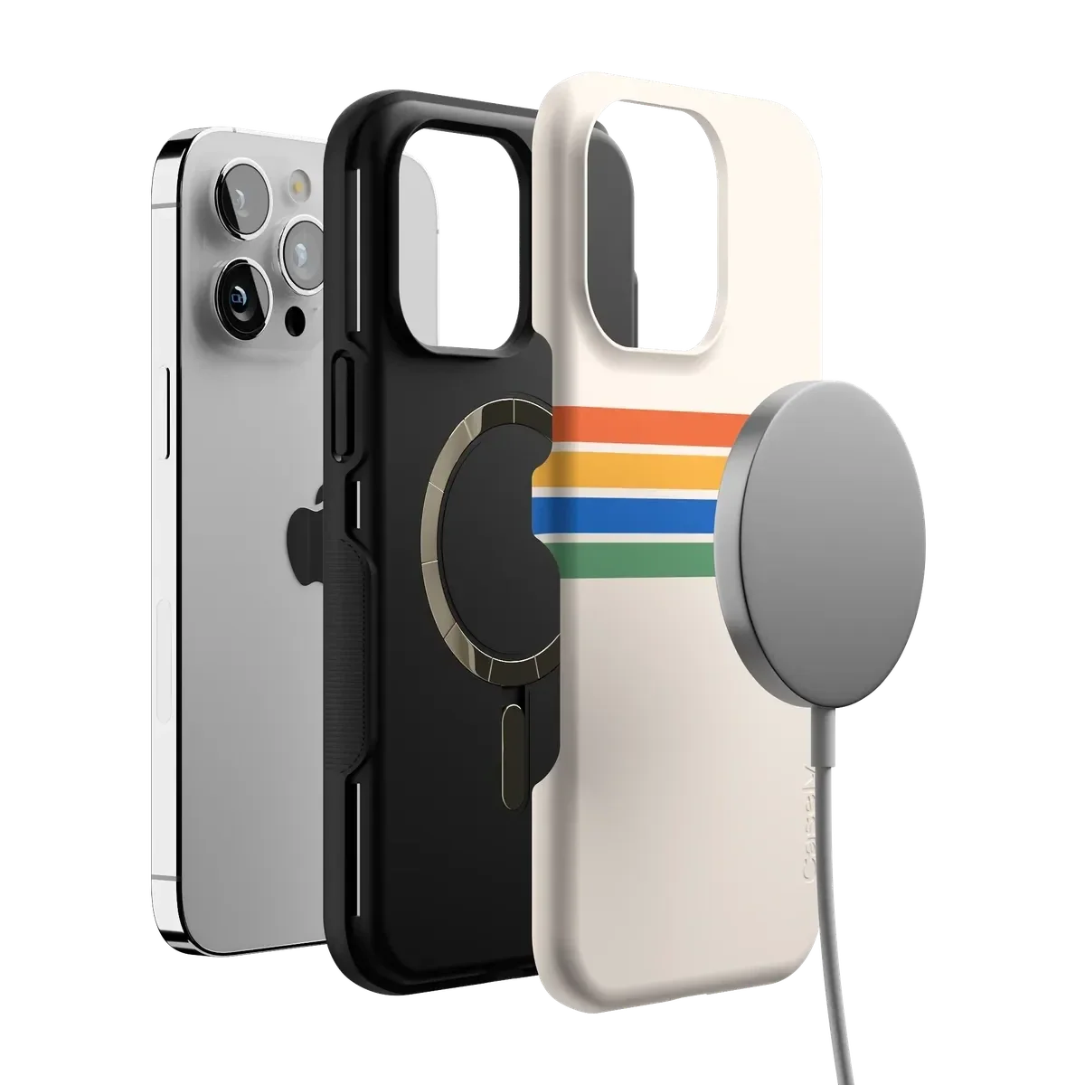 Totally Groovy | Rainbow Stripes Color Block Case iPhone Case get.casely
