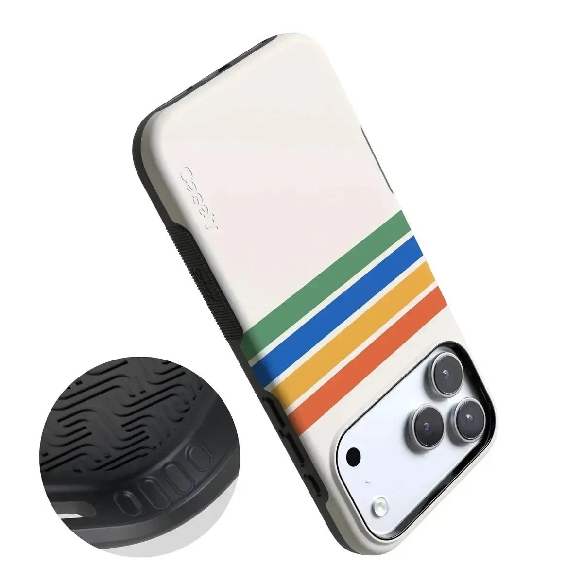 Totally Groovy | Rainbow Stripes Color Block Case iPhone Case get.casely