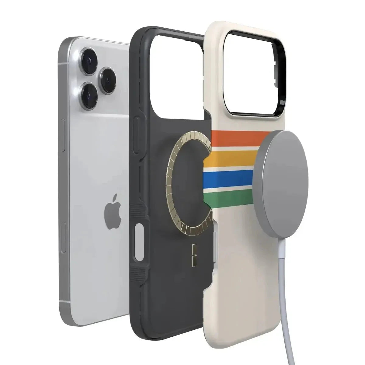 Totally Groovy | Rainbow Stripes Color Block Case iPhone Case get.casely