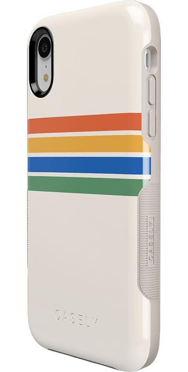 Totally Groovy | Rainbow Stripes Color Block Case iPhone Case get.casely