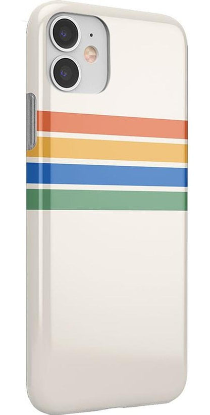 Totally Groovy | Rainbow Stripes Color Block Case iPhone Case get.casely