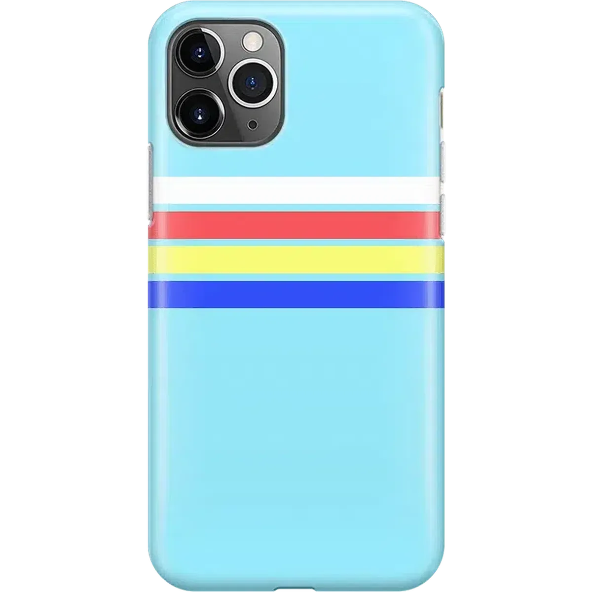 Totally Groovy | Teal Rainbow Stripes Color Block Case iPhone Case get.casely