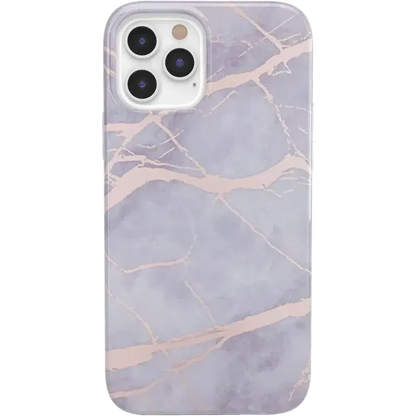 Touch of Lavender | Lavender Gray & Rose Gold Marble Case iPhone Case get.casely Classic iPhone 12 Pro Max