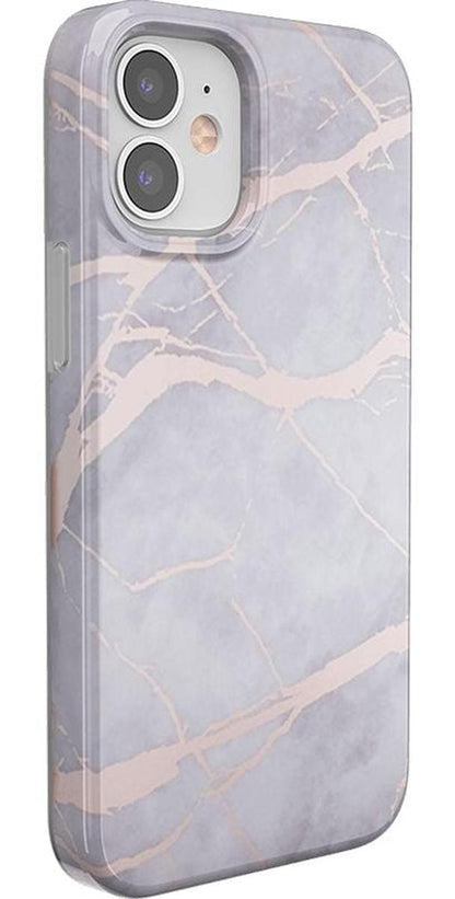 Touch of Lavender | Lavender Gray & Rose Gold Marble Case iPhone Case get.casely Classic iPhone 12 Pro