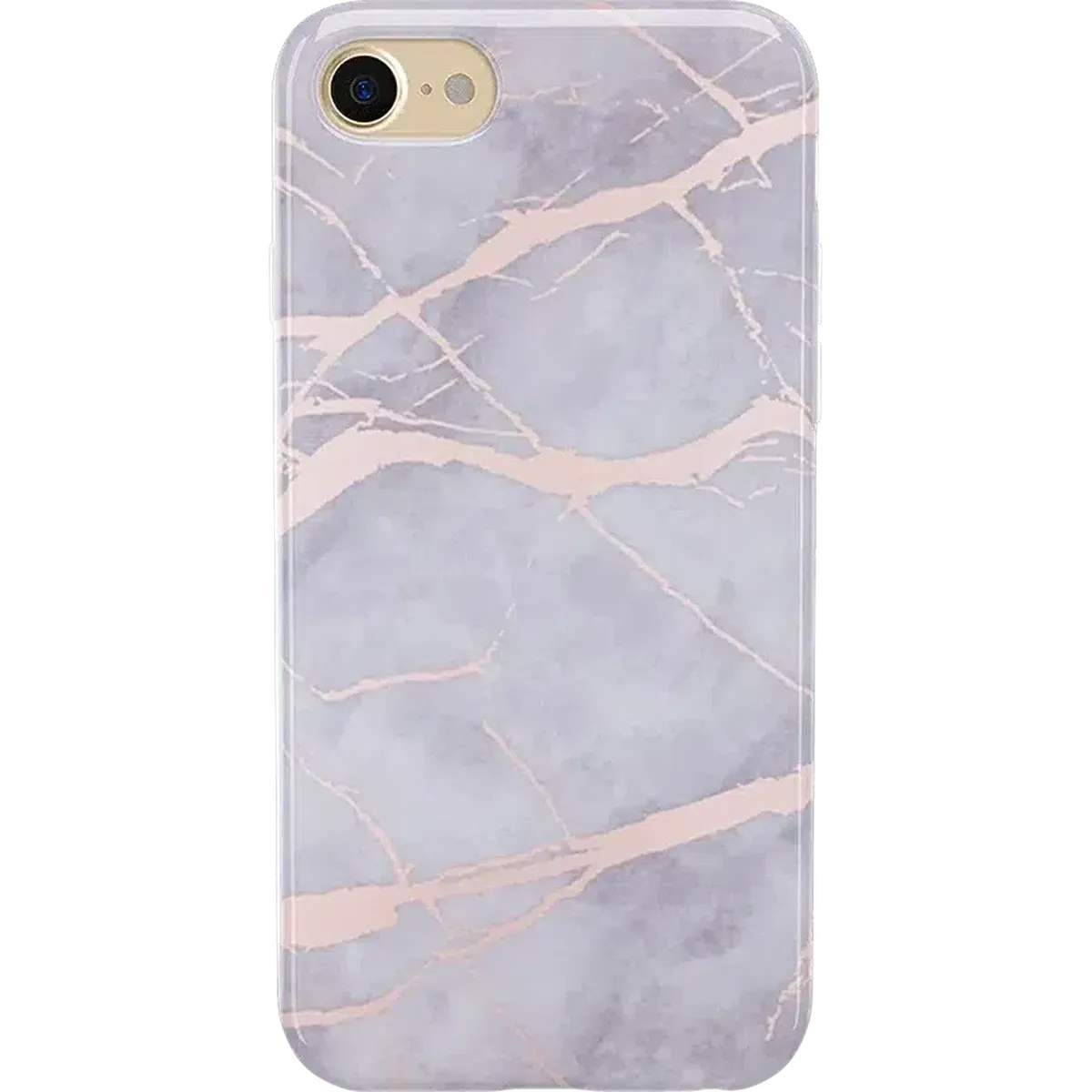 Touch of Lavender | Lavender Gray & Rose Gold Marble Case iPhone Case get.casely Classic iPhone SE (2020 & 2022)
