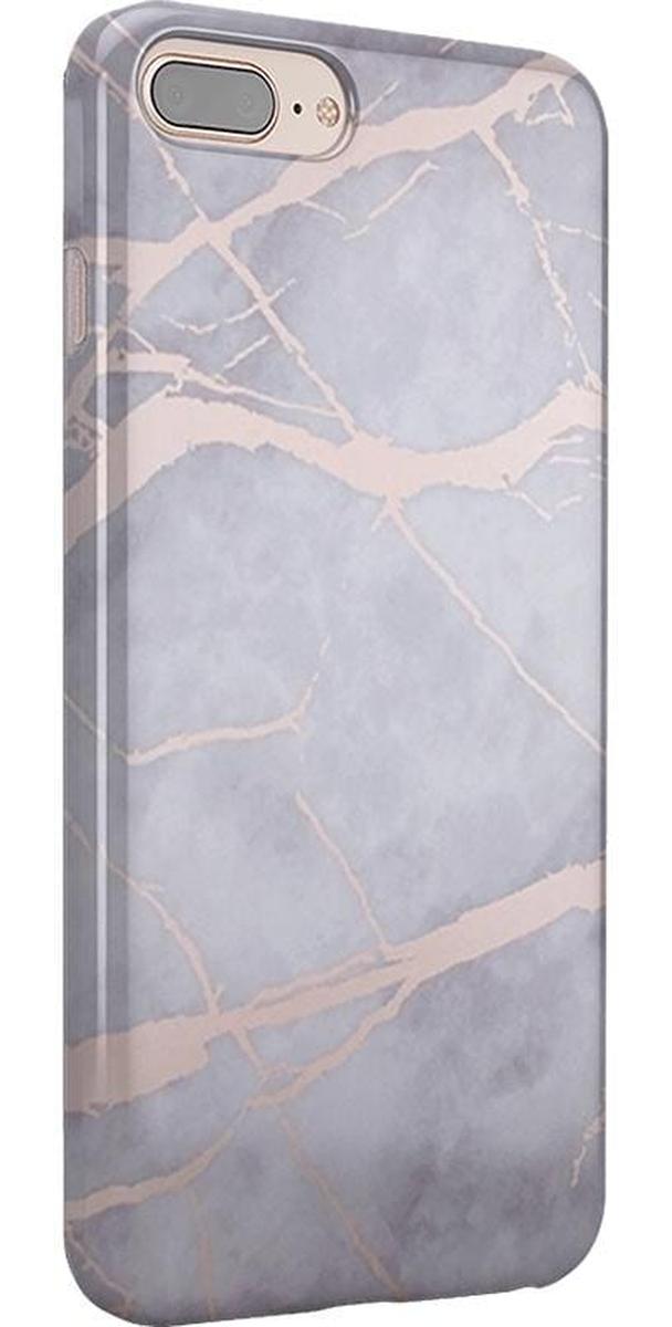 Touch of Lavender | Lavender Gray & Rose Gold Marble Case iPhone Case get.casely